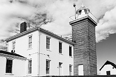 Watch Hill is One of the Older Lighthouses - BW